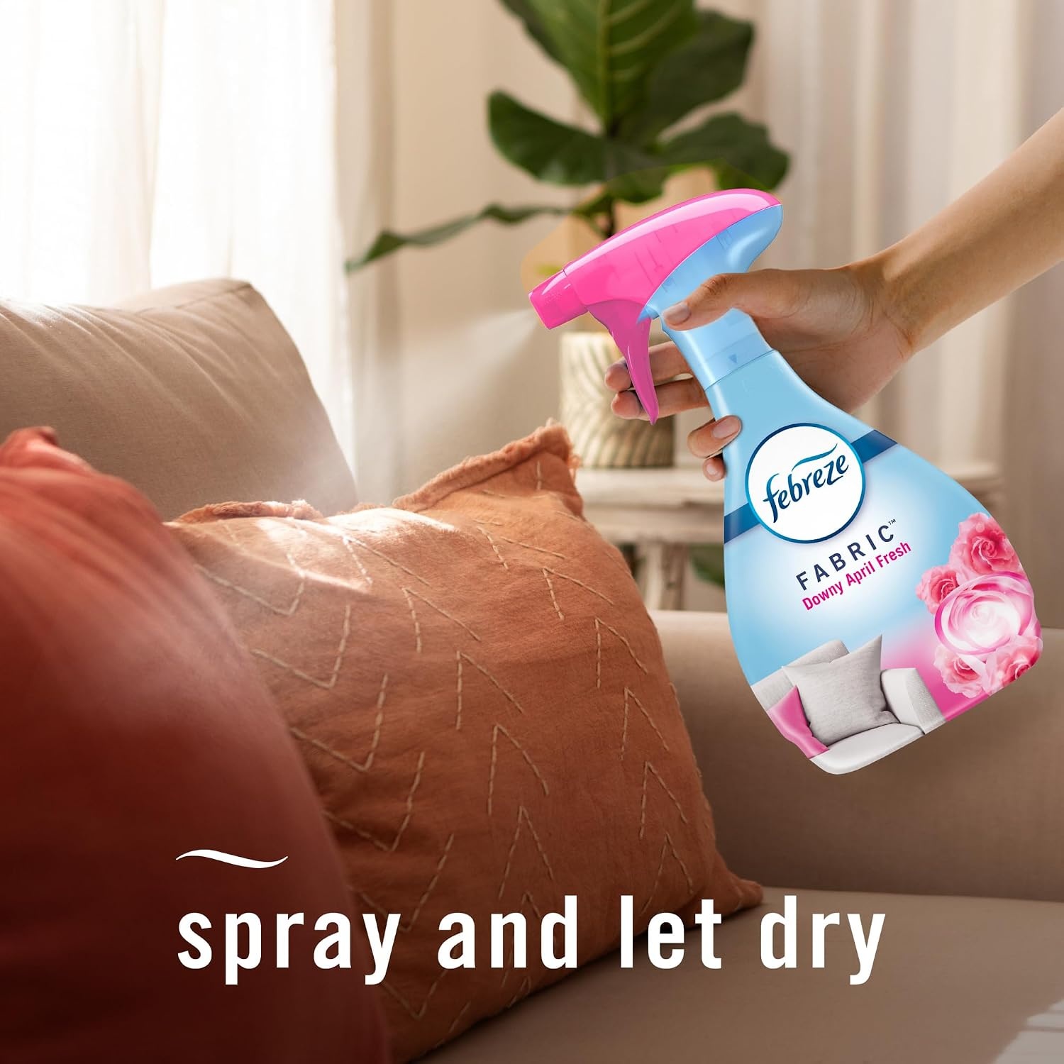 image:imageFebreze Touch Fabric Spray Air Freshener OdorFighting Fabric Refresher Couch and Linen Spray Sneaker Balls Alternative Ocean and Mountain Scent Multicolor 169oz 2ctDowny April Fresh Downy Calm