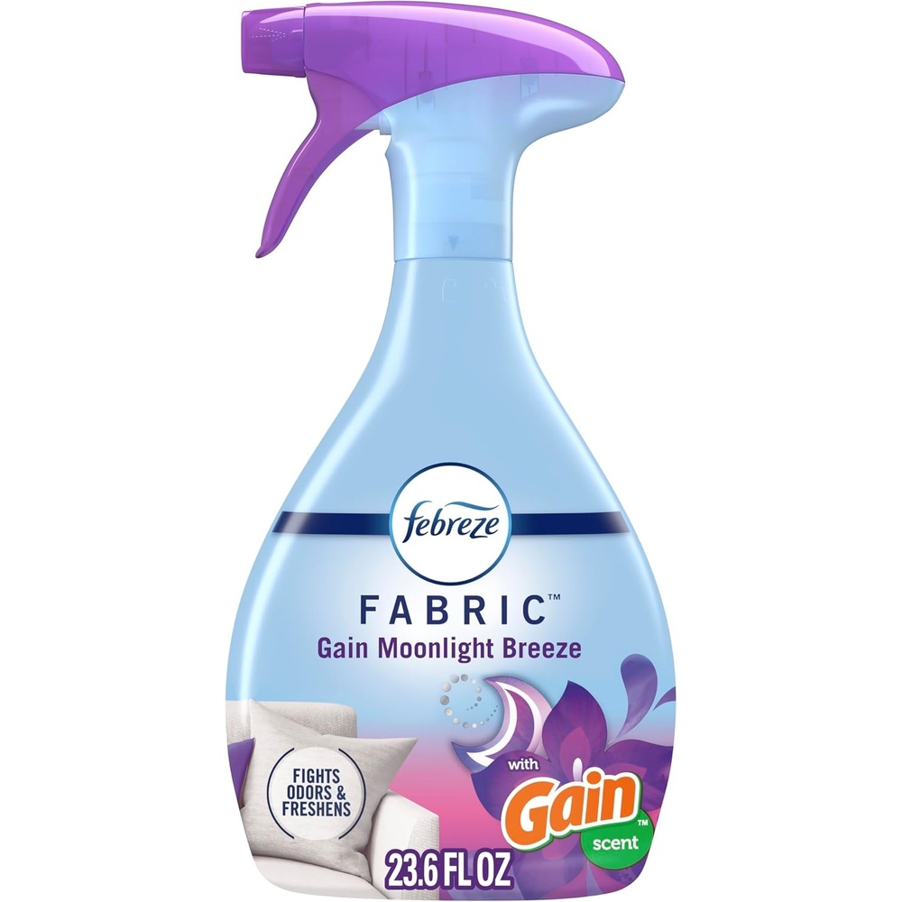 image:imageFebreze Fabric Spray Air Freshener OdorFighting Fabric Refresher Couch and Linen Spray Sneaker Balls Alternative MultiUse Gain Moonlight Breeze Scent 236 fl oz236 Ounce Pack of 1