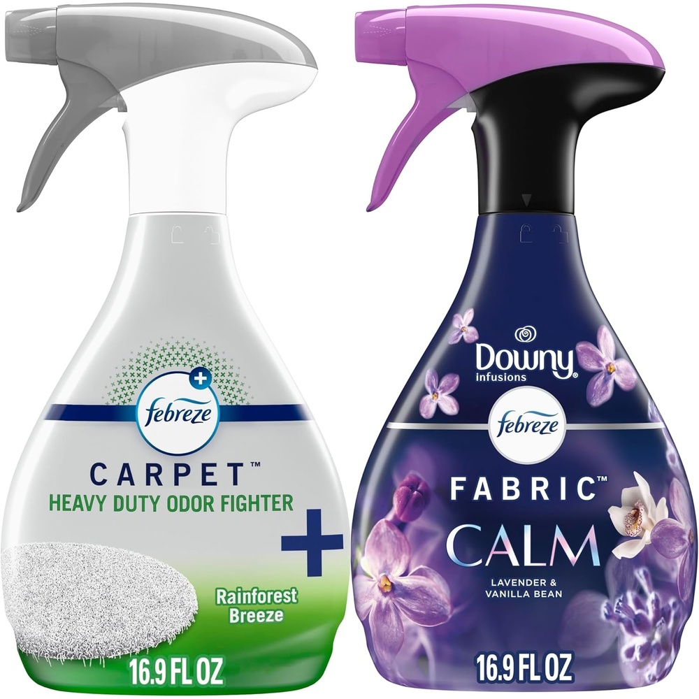 image:imageFebreze Touch Fabric Spray Air Freshener OdorFighting Fabric Refresher Couch and Linen Spray Sneaker Balls Alternative Ocean and Mountain Scent Multicolor 169oz 2ctCarpet  Downy Calm