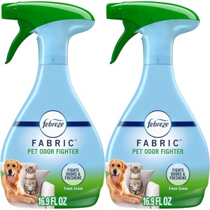 Febreze Fabric Spray Air Freshener, Odor-Fighting Fabric Refresher, Sneaker Balls Alternative, Couch Cleaner, Linen Spray, Multi-Use, Extra Strength Scent, 23.6 fl oz (Pack of 2)(Pet Fresh)